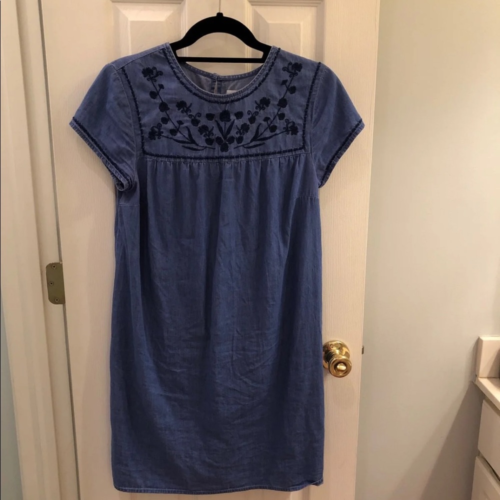 Blue denim dress small